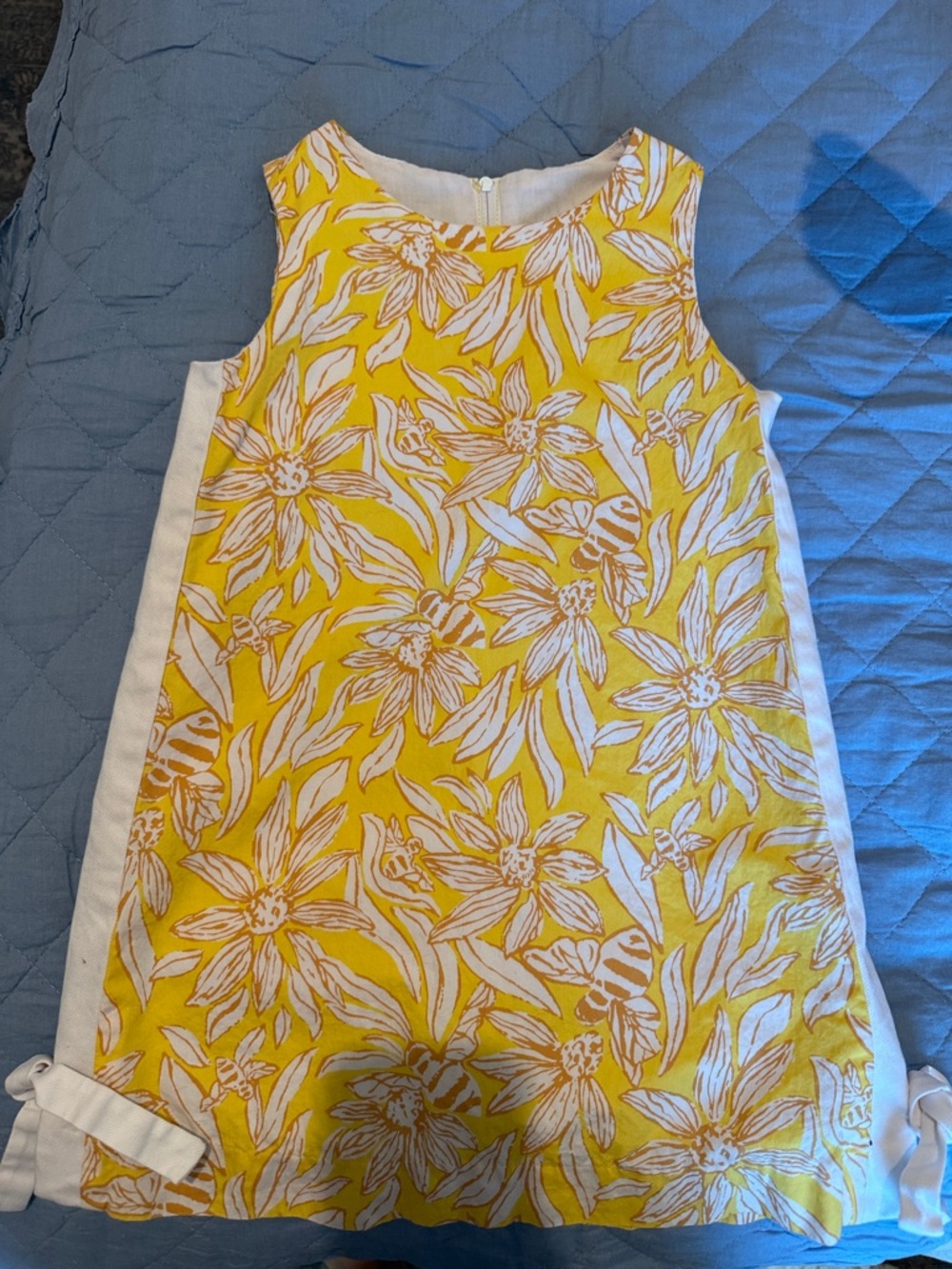 Lilly Pulitzer Yellow and White Floral Shift Dress